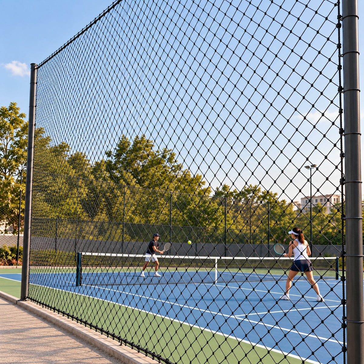 Custom Knotless Soccer Netting – 5mm Sports Field Protection Net for Football Training & Outdoor CourtsMinimum Order: 100 pcs