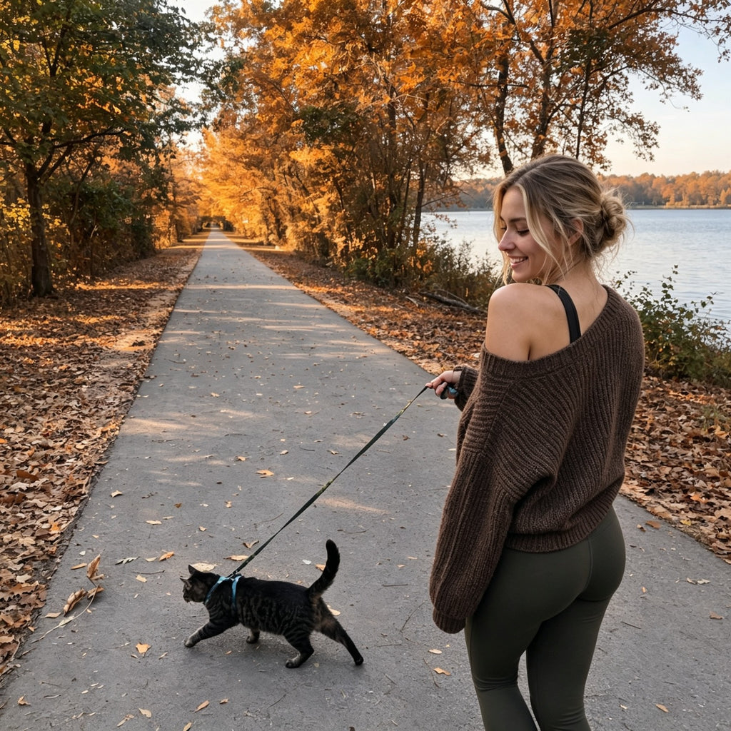Custom UHMWPE Cat Harness & Leash Set – Lightweight Escape-Proof Outdoor Walking System – Minimum Order: 100 Units