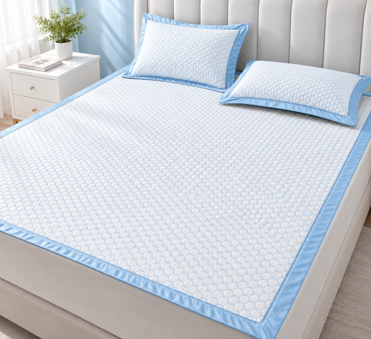 Custom UHMWPE Cooling Mat Set – Ice-Cool Summer Sleeping Mat with Pillow Cover – Minimum Order: 100 Units