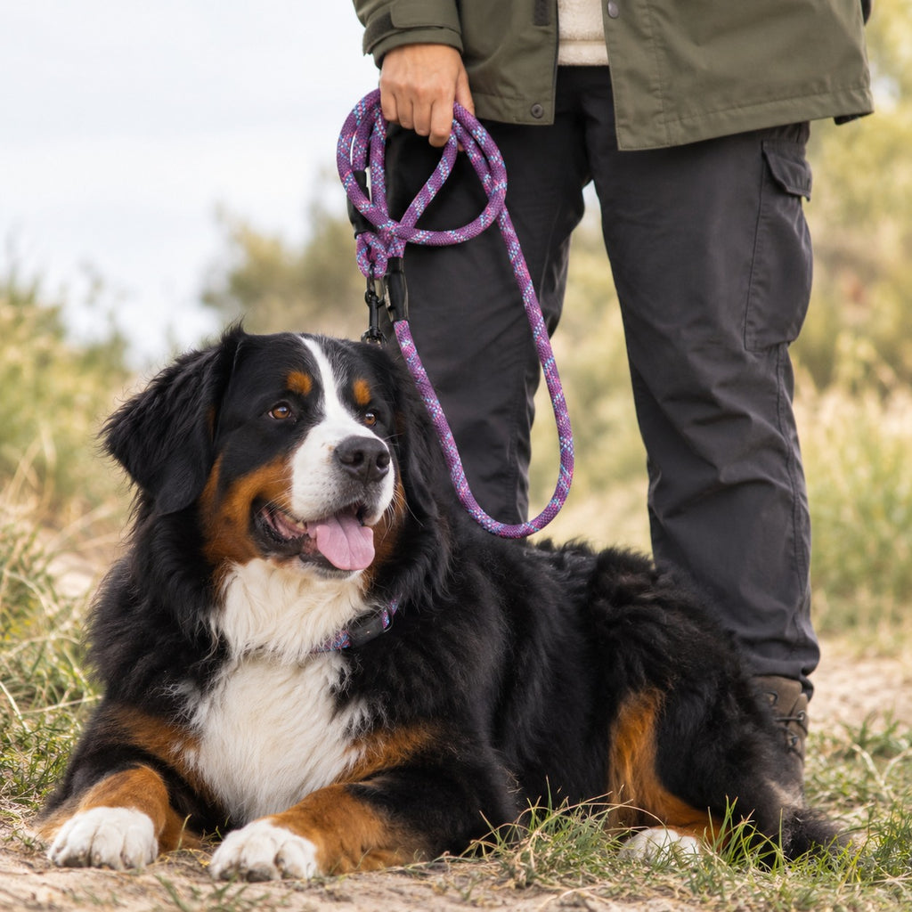 UHMWPE Heavy Duty Dog Leash – Anti-Bite Reflective Shock Absorbing Leash for Large Dogs