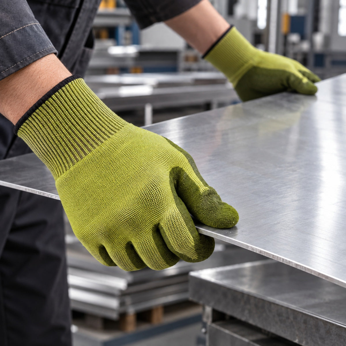 Custom UHMWPE Cut Resistant Gloves – ANSI A6 Safety Gloves with Nitrile Grip & Touchscreen Design– Minimum Order: 100 Units