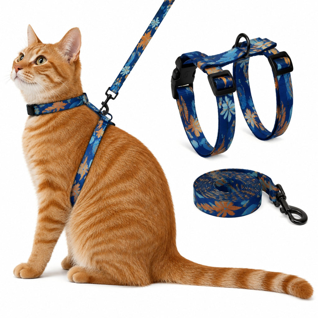 Custom UHMWPE Cat Harness & Leash Set – Lightweight Escape-Proof Outdoor Walking System – Minimum Order: 100 Units