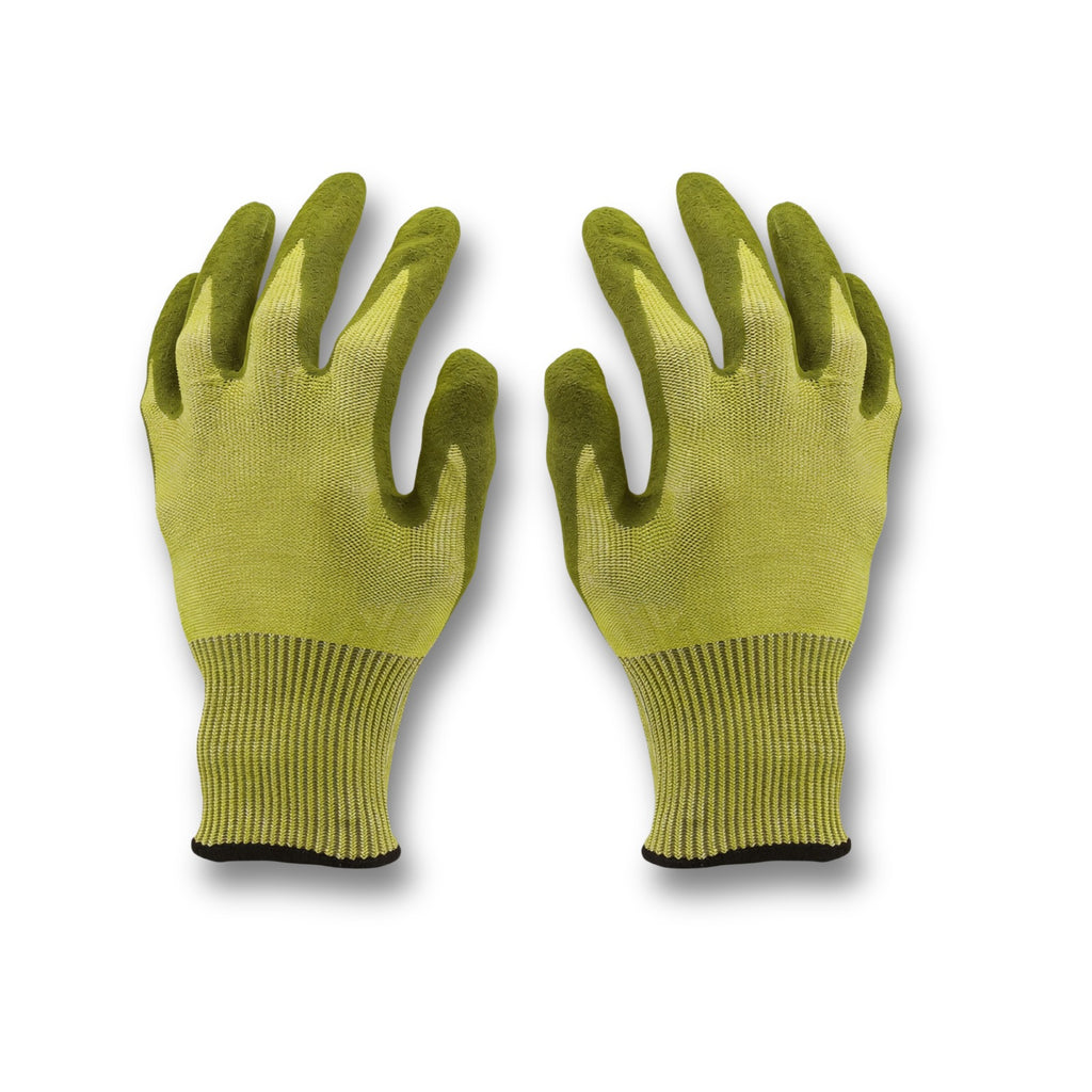 Custom UHMWPE Cut Resistant Gloves – ANSI A6 Safety Gloves with Nitrile Grip & Touchscreen Design– Minimum Order: 100 Units