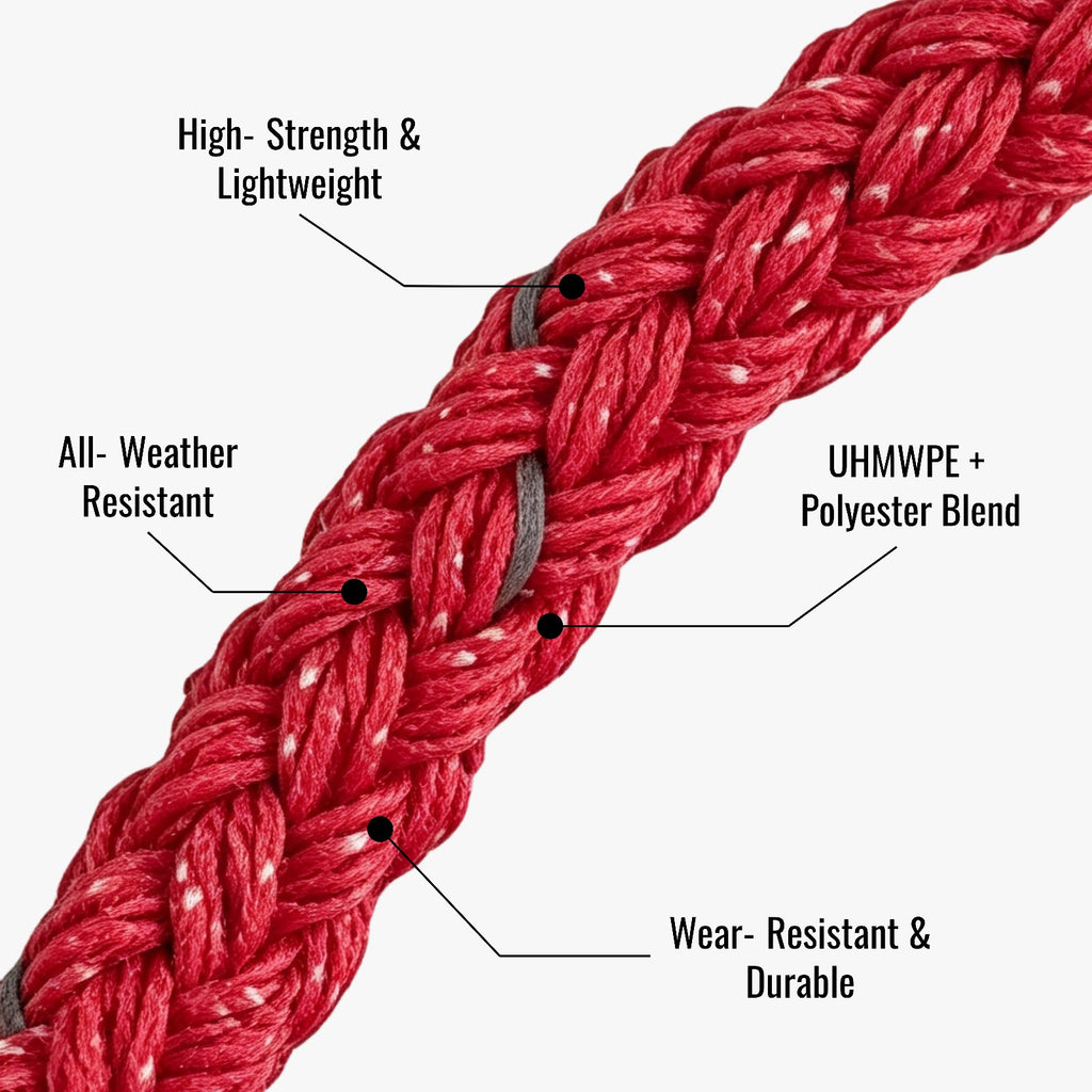 UHMWPE Lightweight Utility Rope 4mm – High Strength, Abrasion Resistant Rope for Camping & Outdoor Use