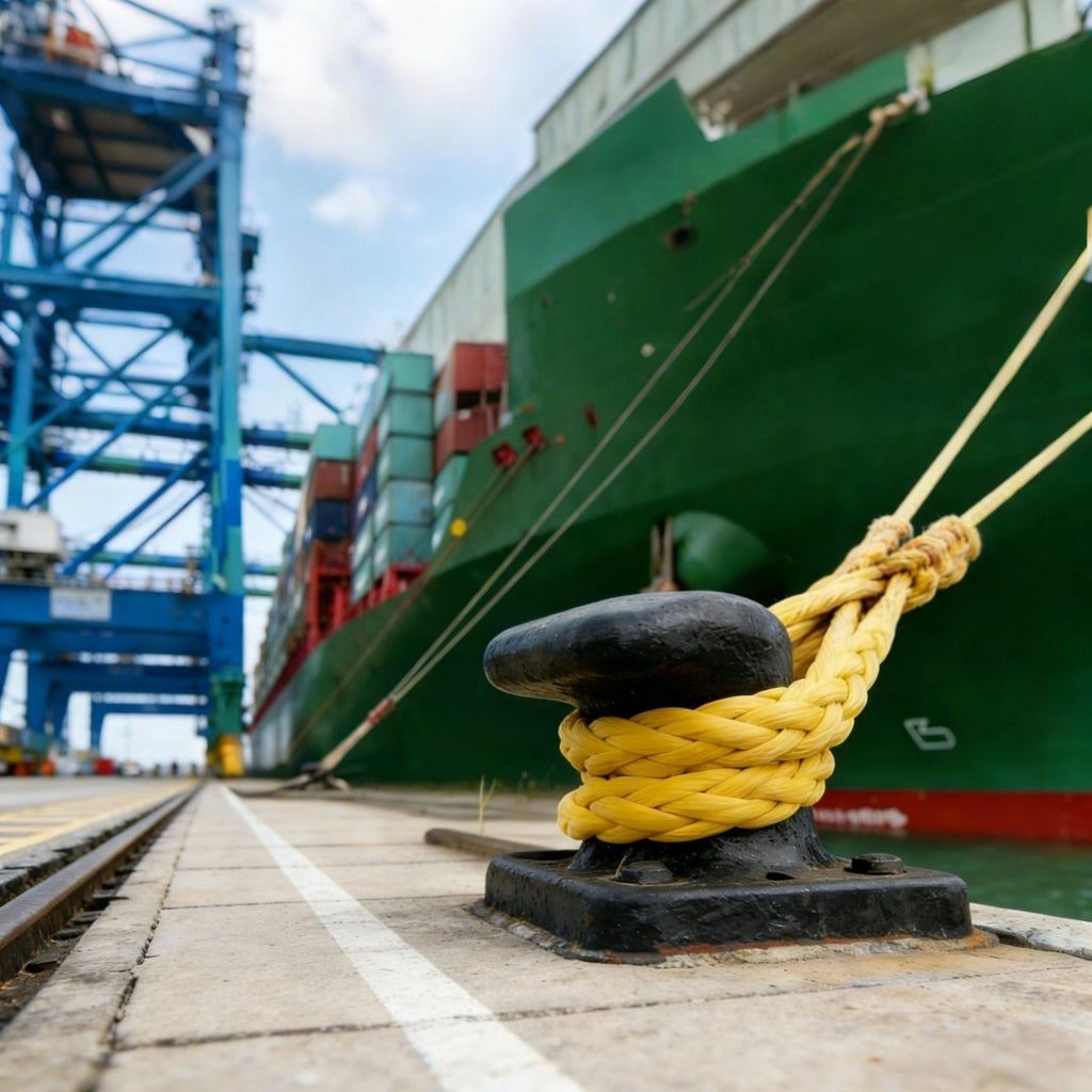 Custom UHMWPE High Strength Mooring Rope – Lightweight Heavy Duty Ship Docking Rope– Minimum Order: 100 Units